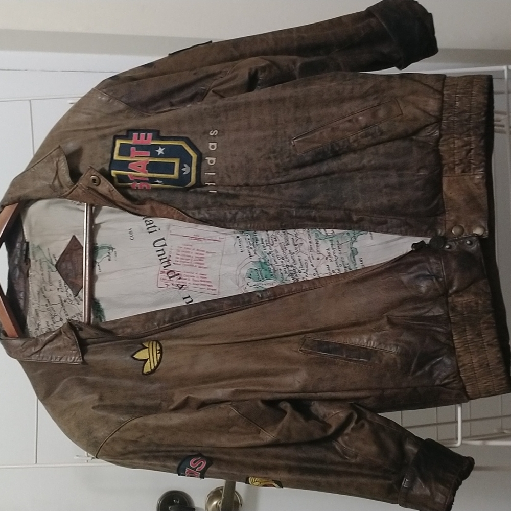Rare American Born Adidas Leather Jacket